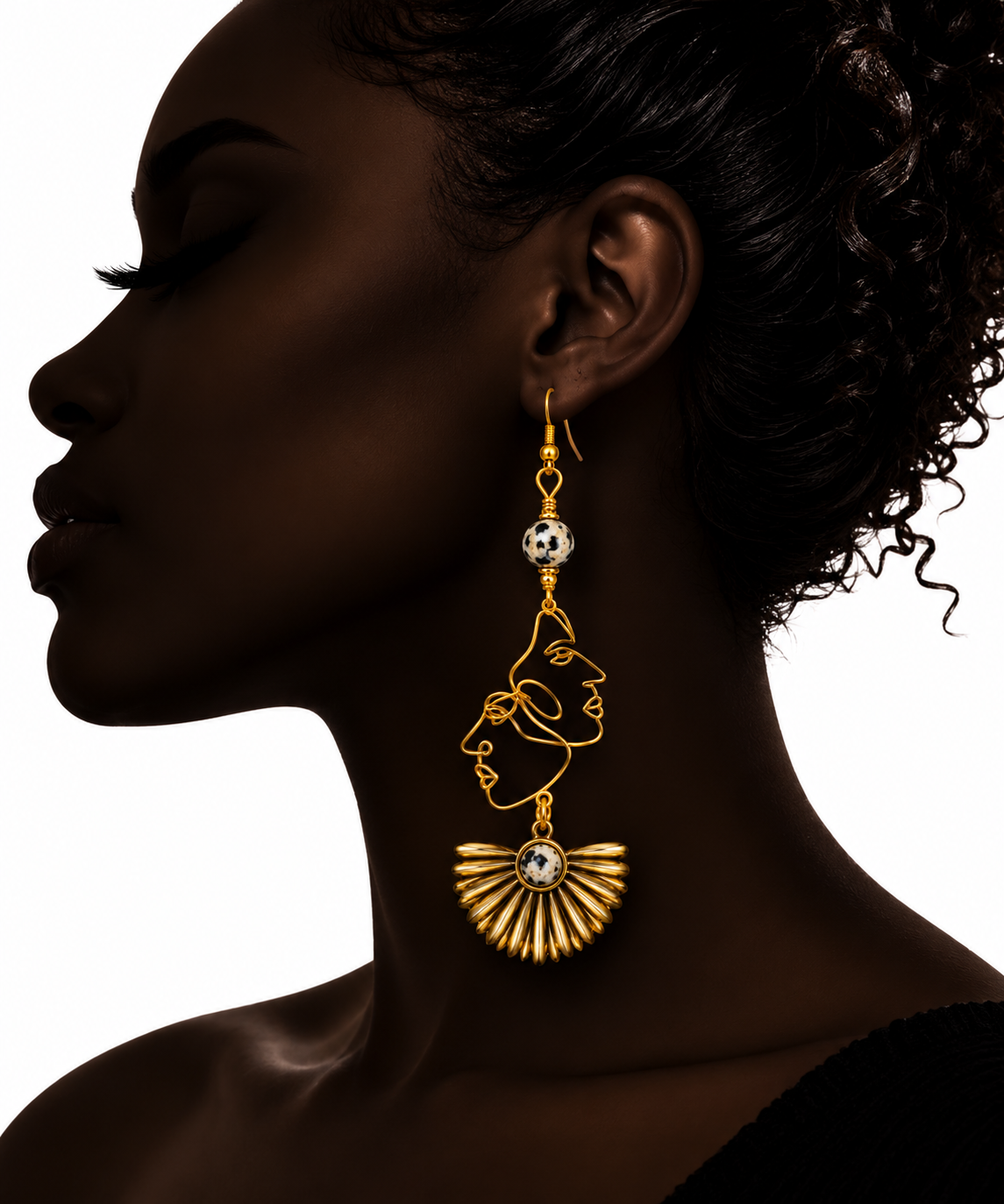 Dalmatian Earring