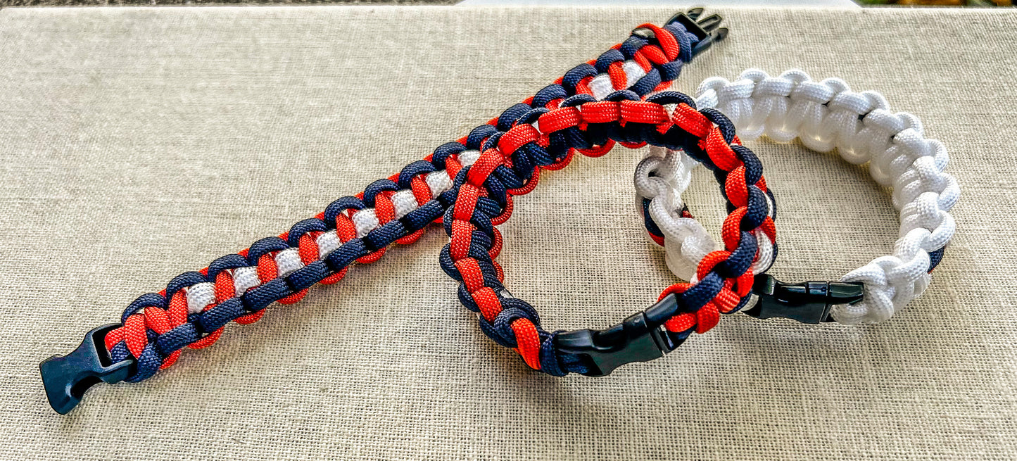 Paracord Bracelet- inspired Bears Fans