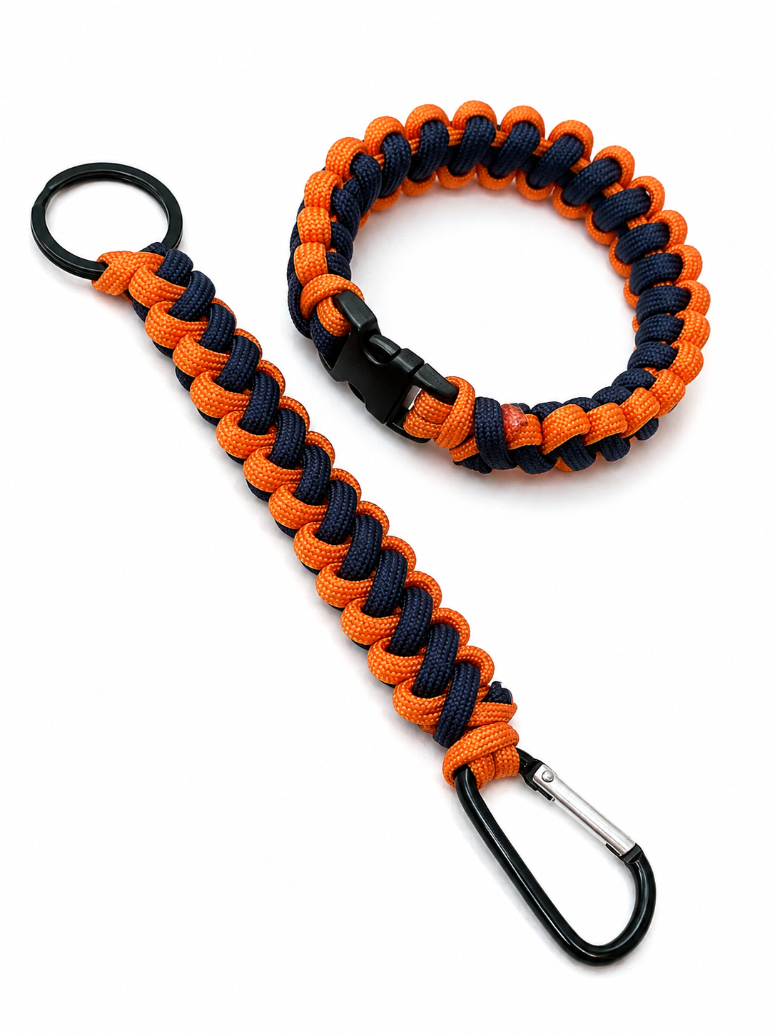 Paracord Bracelet (Bundle) Ready to Ship (ORNG/BLU
