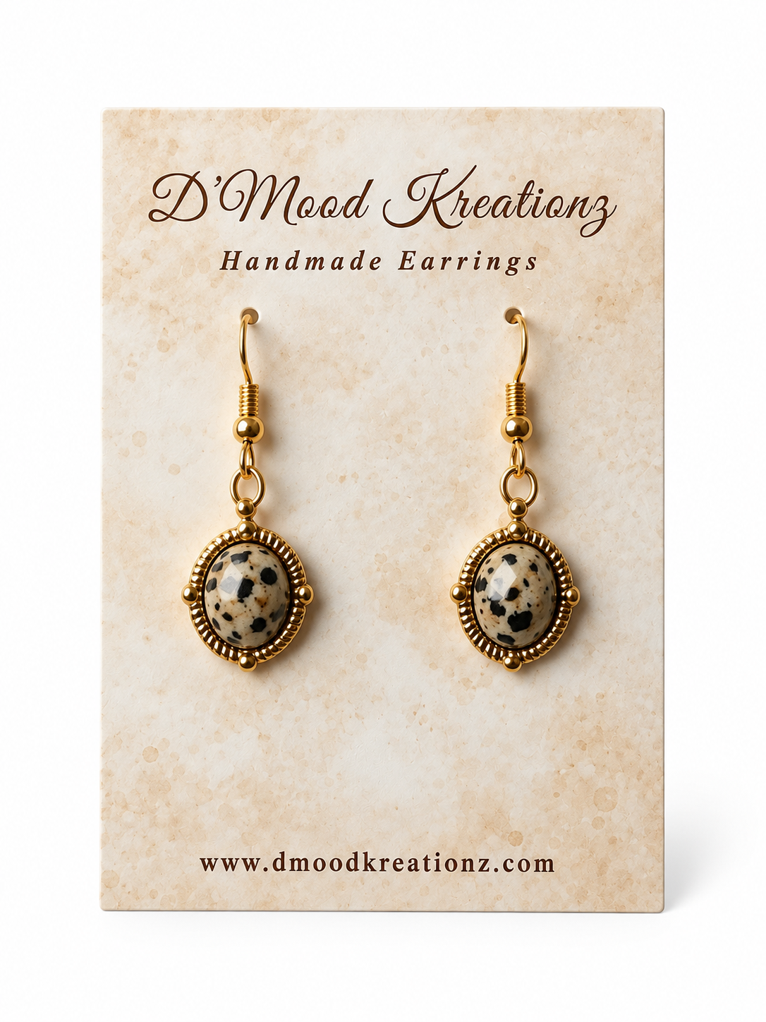 Dalmatian Drop Earrings