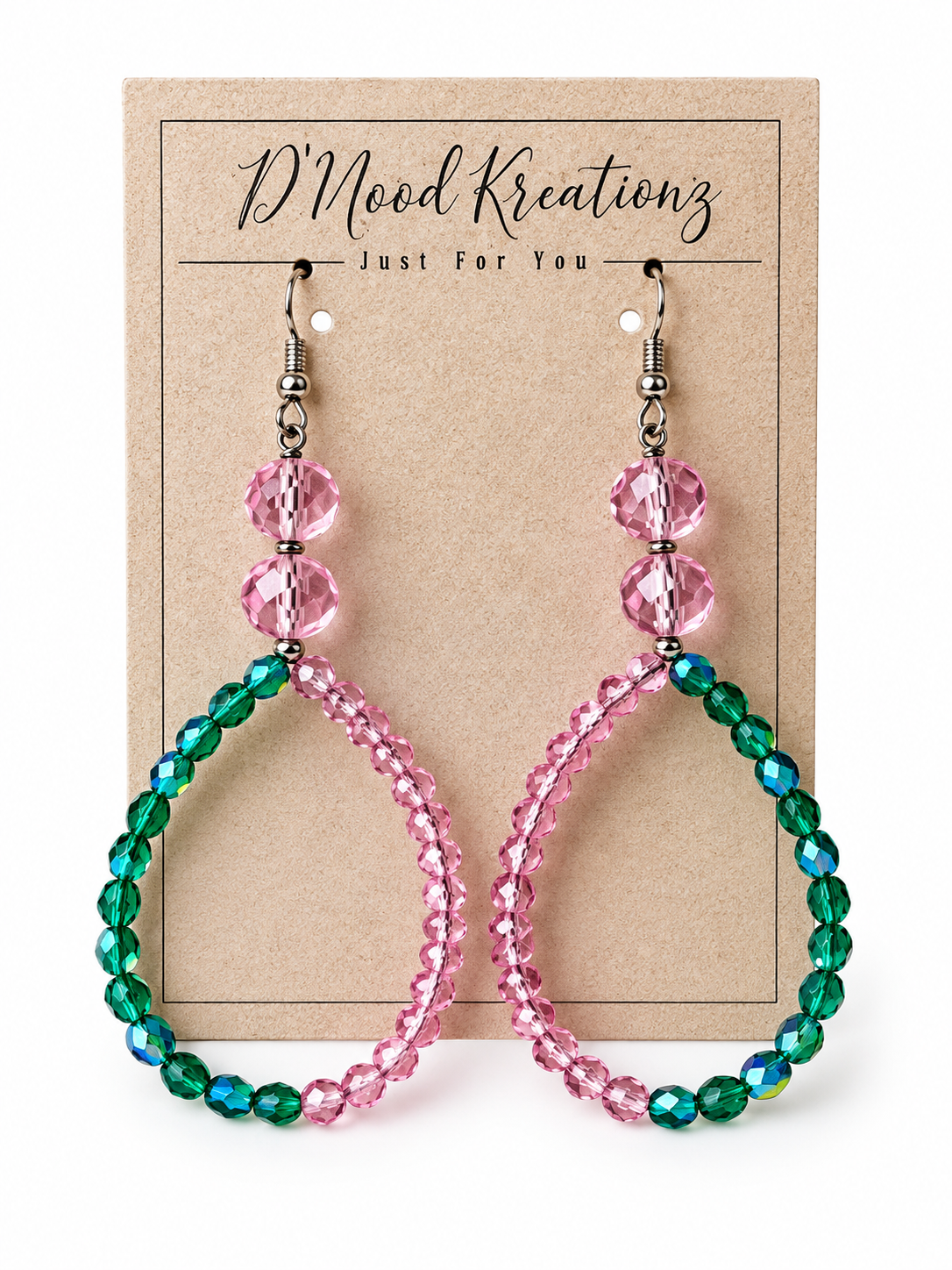 Pink/Green Earring