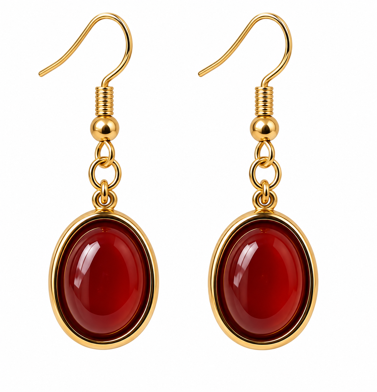 Carnelian Sun Earrings