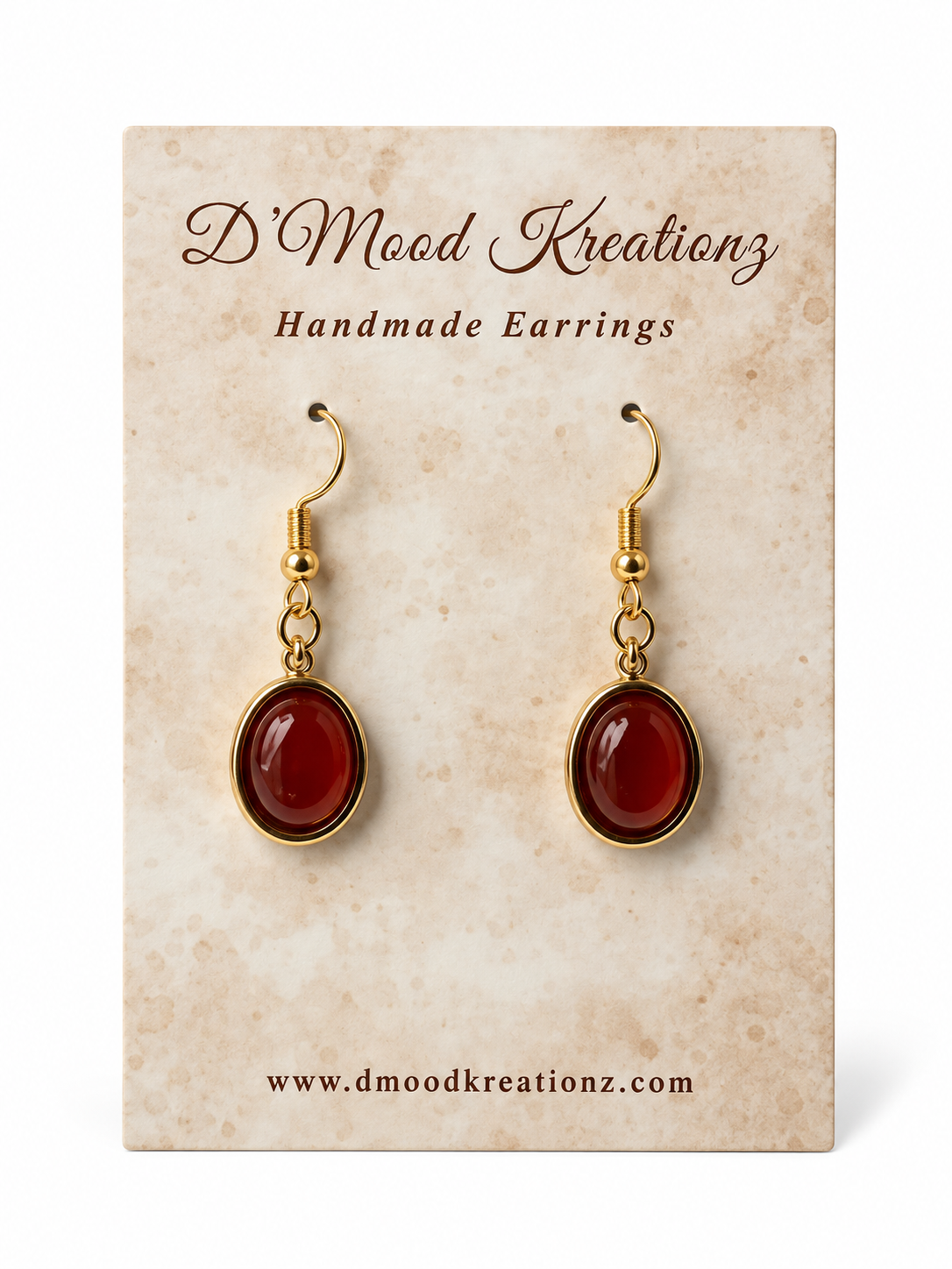 Carnelian Sun Earrings