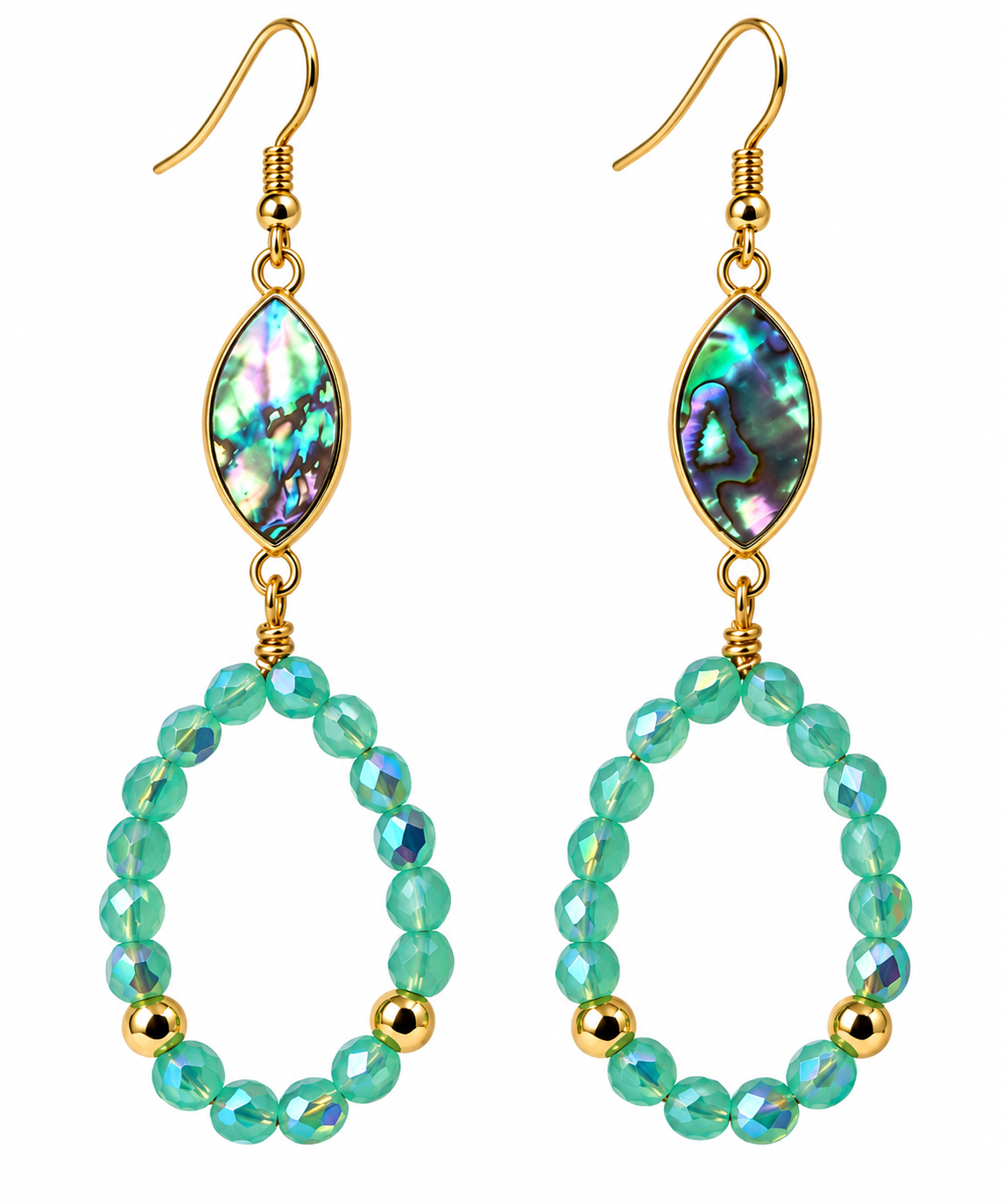 Abalone Drop Earrings