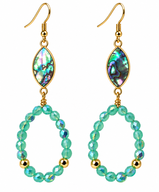 Abalone Drop Earrings