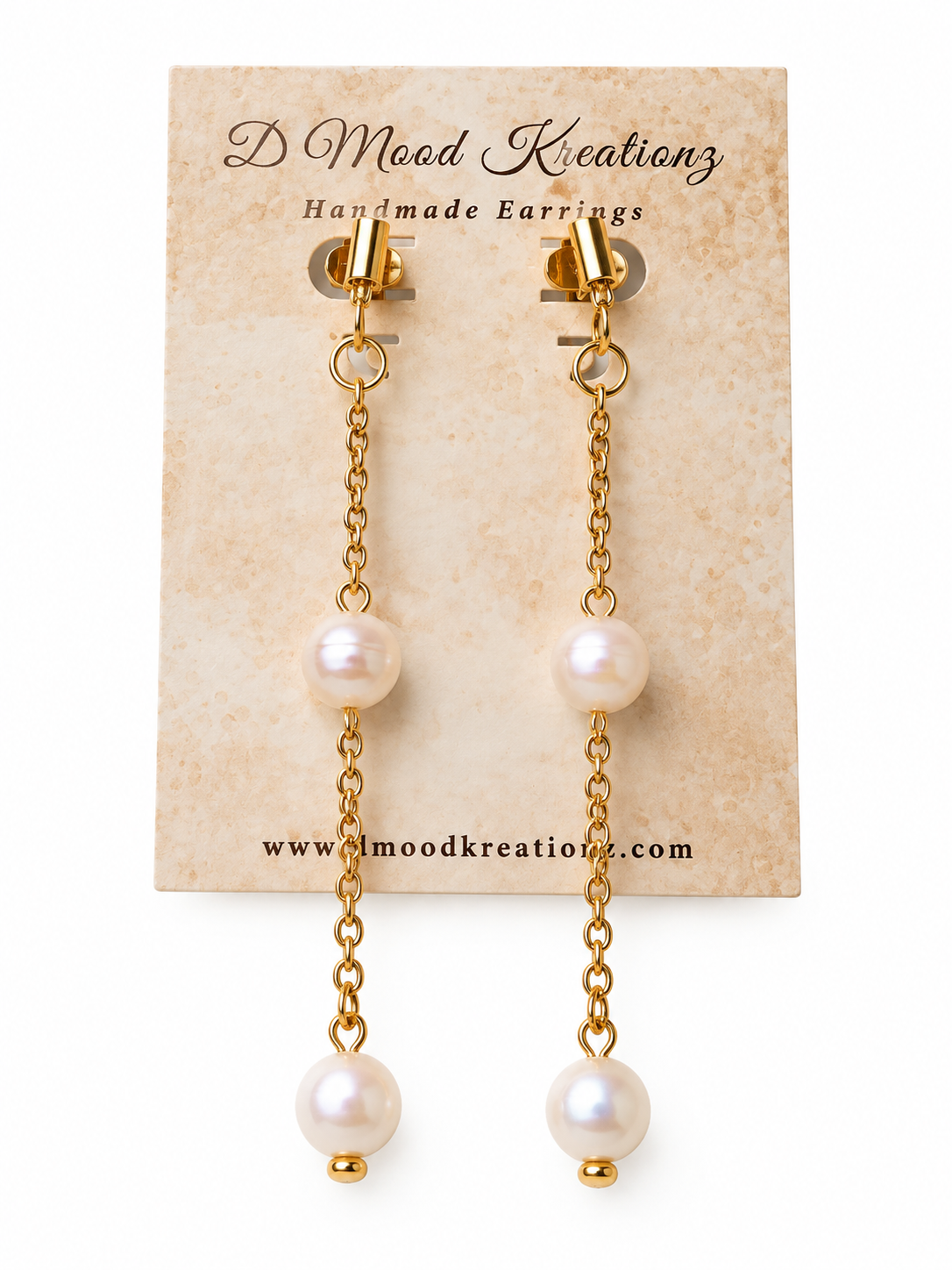 Pearl Drop Earrings/Clip-On