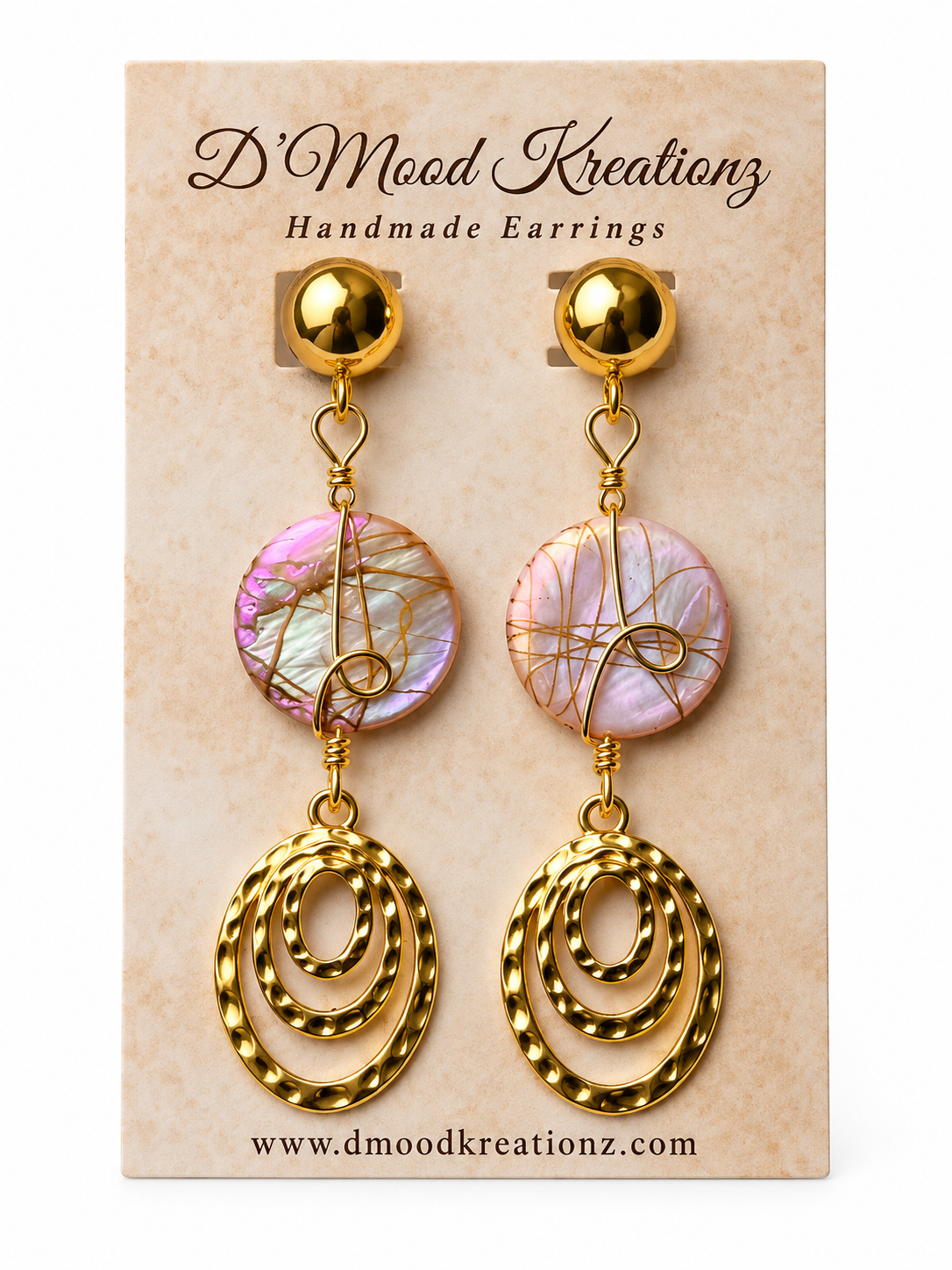 Blush Swirl Earrings