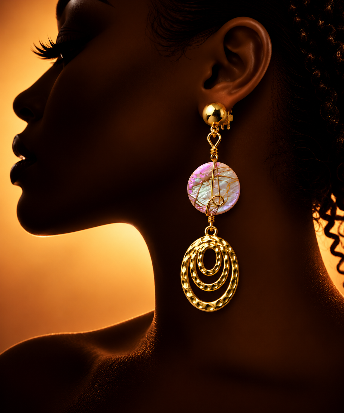 Blush Swirl Earrings