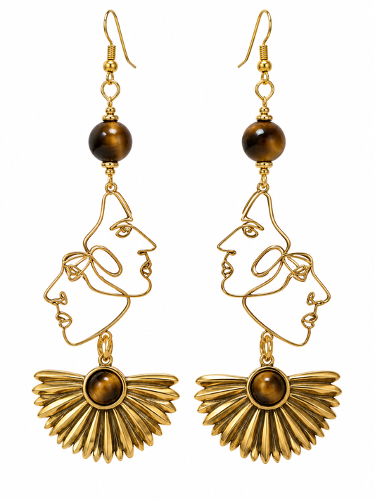 Tiger Eye Earrings