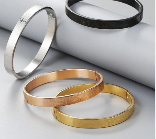 Cross (The Lord's Prayer/Spanish) Bangle