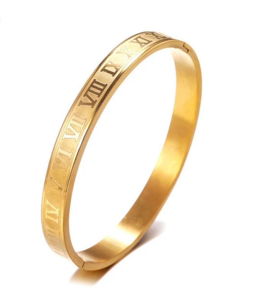 Roman Numeral Bangle