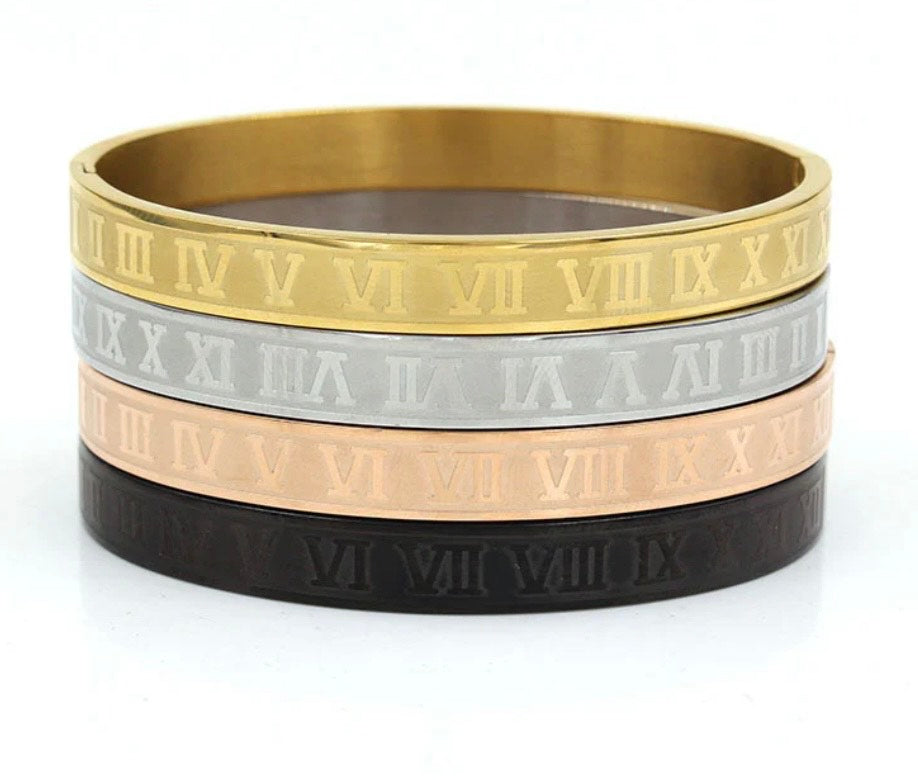 Roman Numeral Bangle