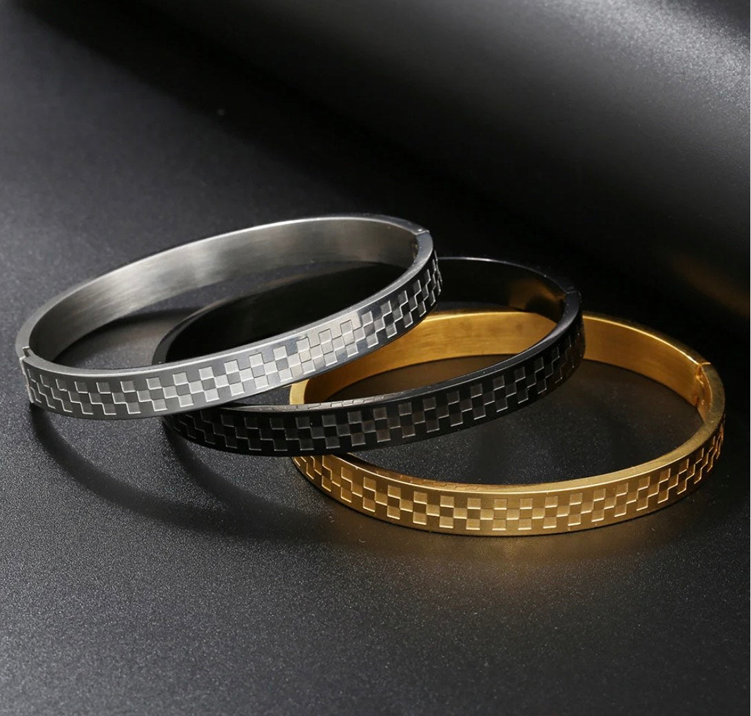 Checkerboard Luxe Bangle