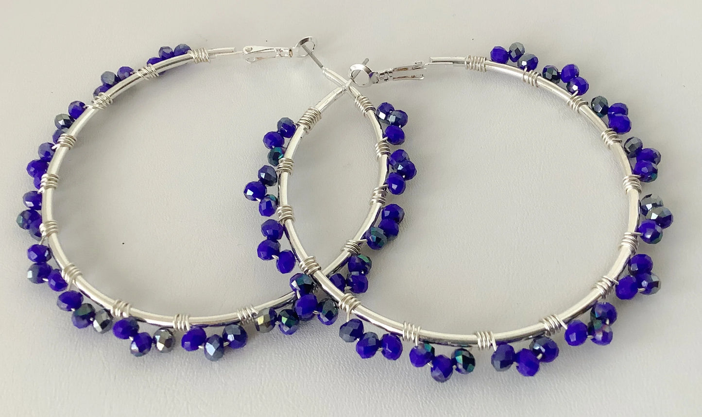 Earrings-Hoop/Indigo Dream
