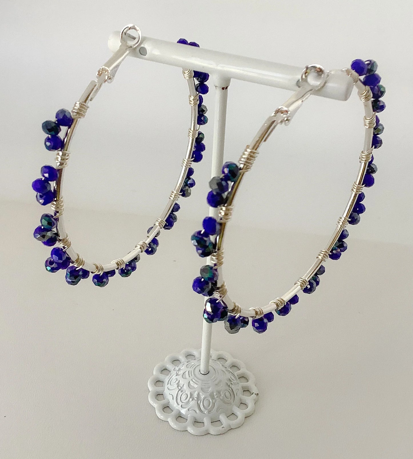 Earrings-Hoop/Indigo Dream