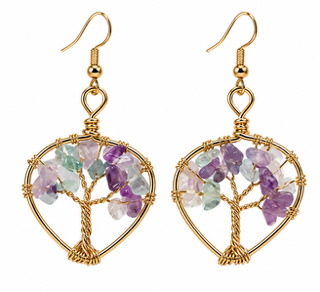 Fluorite Haze Earring