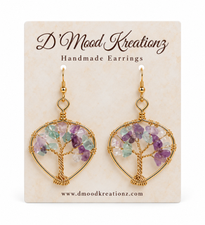 Fluorite Haze Earring