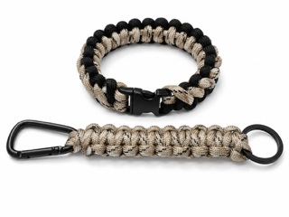Paracord Bracelet (Bundle) Ready to Ship (BRWN STRPE)
