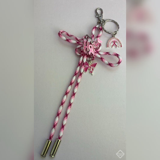Fortune Knot-Breast Cancer Awareness Bagcharm