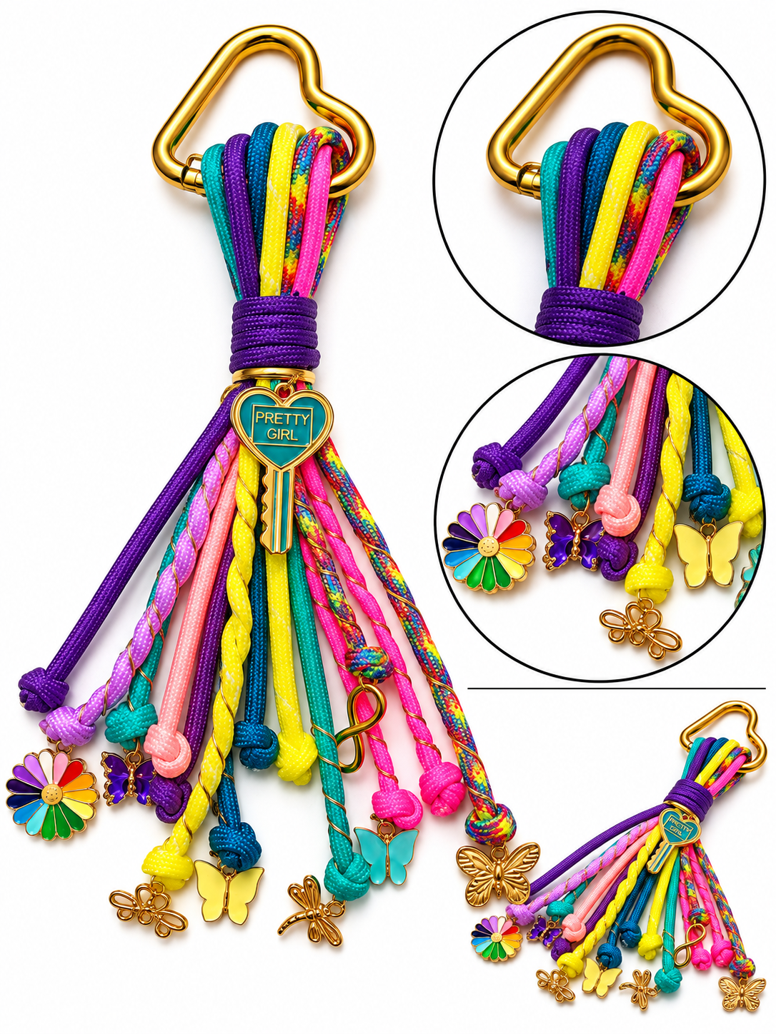 Pretty Girl Bag Charm -Multicolor